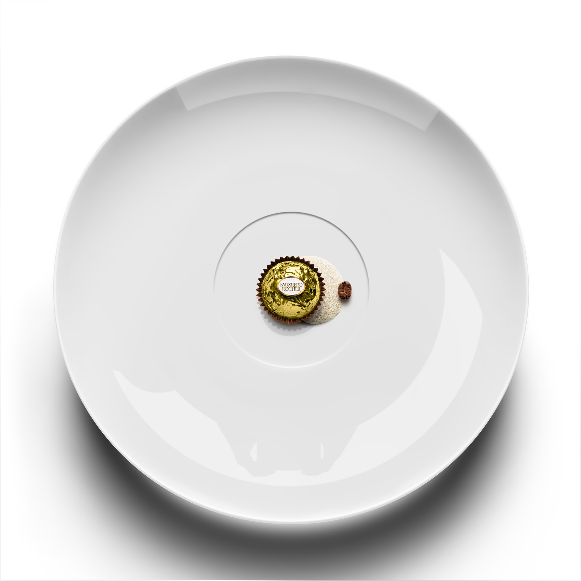 🇬🇧 A dessert for our Italian fine dining restaurant 🇮🇹, inspired by one of the world’s most famous chocolate candy brands, Ferrero Rocher. Accompanied by Irish Cream Sabayon, Piemonte Gianduja with coffee grain shape, and housemade Irish Cream ice cream. 🇫🇷 Un dessert pour notre resto italien gastro 🇮🇹, inspiré de l’une des marques de chocolats les plus célèbres au monde, Ferrero Rocher. Servi avec un sabayon au Frangelico, un Gianduja du Piémont fait à partir de noisettes du Piémont en forme de grain de café et une glace maison à la Baileys.